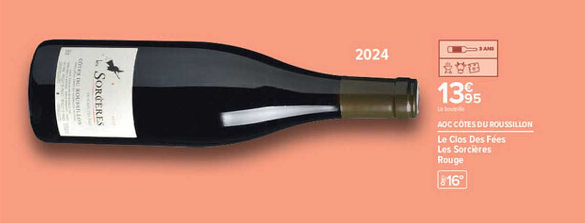 AOC CÔTES DU ROUSSILLON Le Clos Des Fées Les Sorcières Rouge