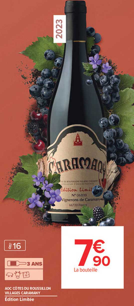 AOC CÔTES DU ROUSSILLON VILLAGES CARAMANY - Édition Limitée