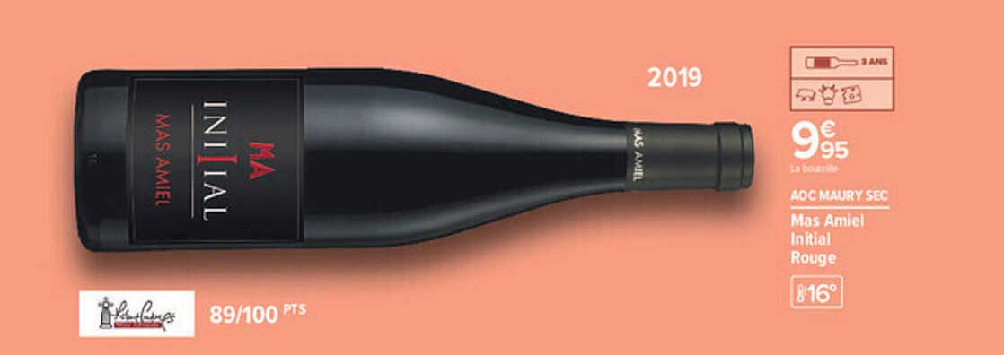 AOC MAURY SEC Mas Amiel Initial Rouge