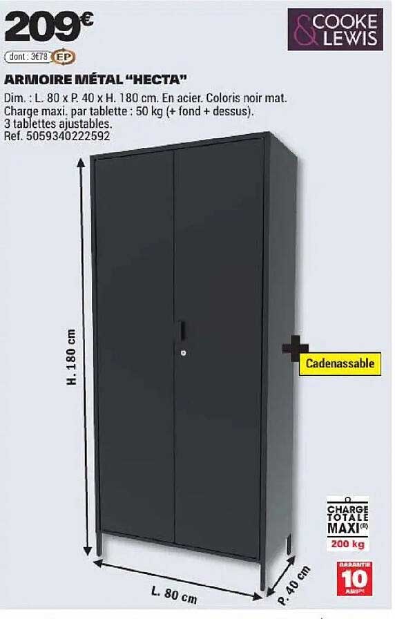 ARMOIRE MÉTAL “HECTA”