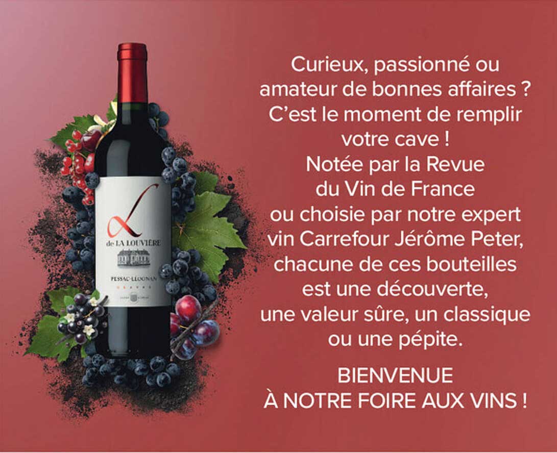 BIENVENUE À NOTRE FOIRE AUX VINS !