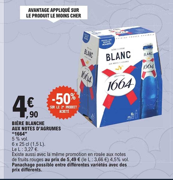 BIÈRE BLANCHE AUX NOTES D’AGRUMES “1664”
