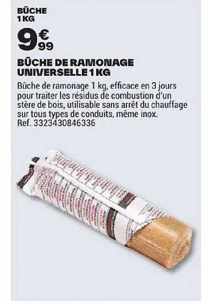 BÛCHE DE RAMONAGE UNIVERSELLE 1KG