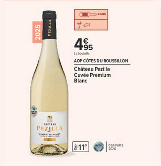 Château Pezilla Cuvée Premium Blanc