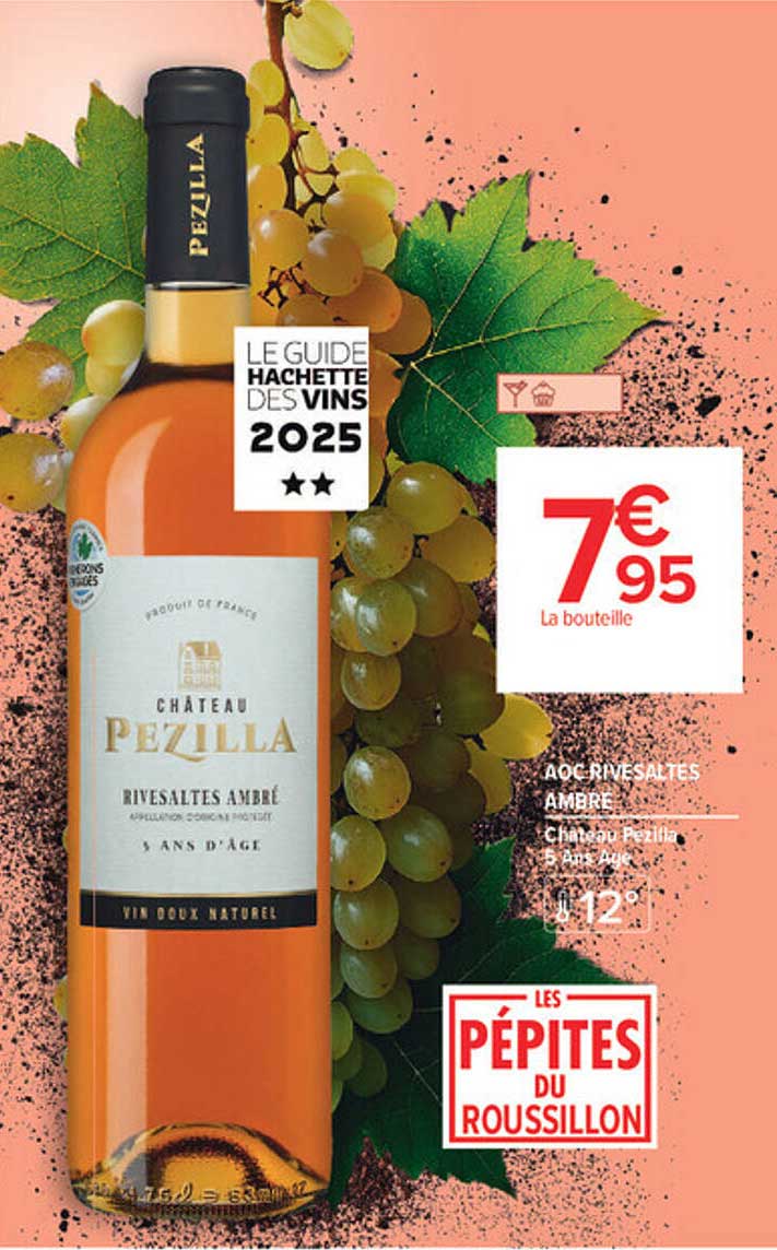 Château Pézilla Rivesaltes Ambré 5 ans d'âge