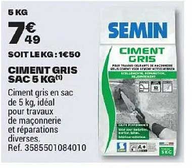 CIMENT GRIS SAC 5 KG
