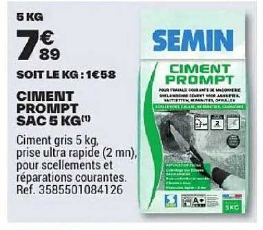 CIMENT PROMPT SAC 5 KG