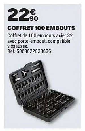 COFFRET 100 EMBOUTS