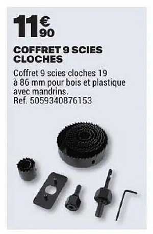 COFFRET 9 SCIES CLOCHES