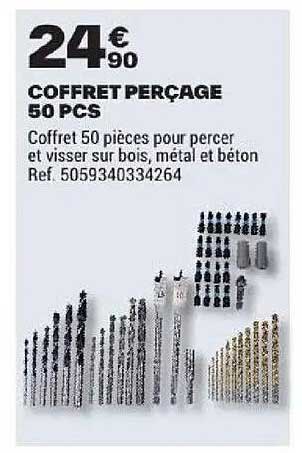 COFFRET PERCAGE 50 PCS