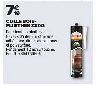 COLLE BOIS-PLINTHES 380G