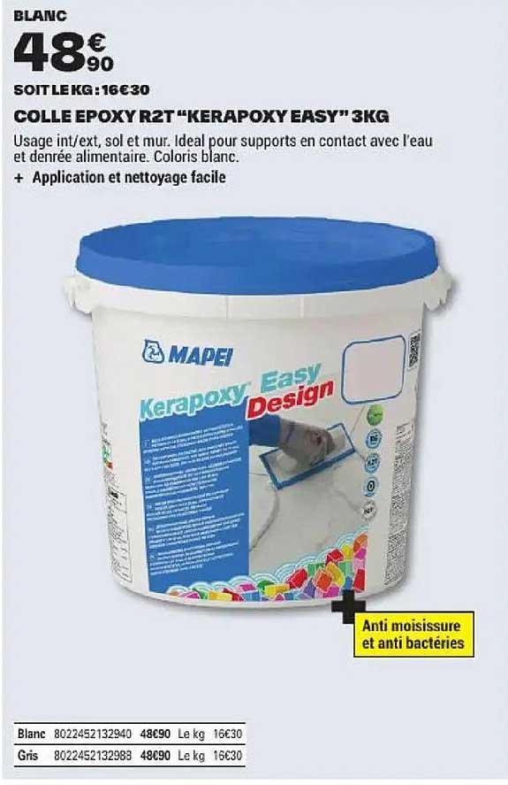 COLLE EPOXY R2T "KERAPOXY EASY" 3KG
