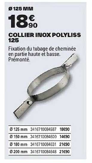COLLIER INOX POLYLISS 125