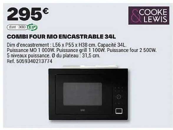 COMBI FOUR MO ENCASTRABLE 34L