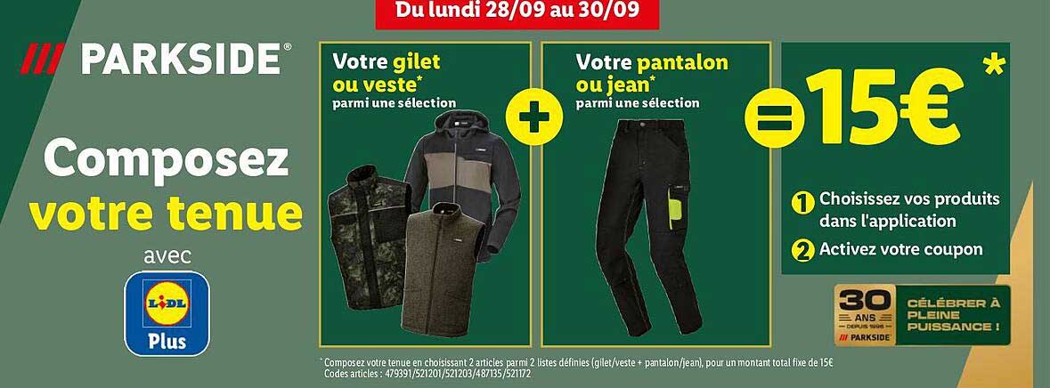 Composez votre tenue avec Lidl Plus