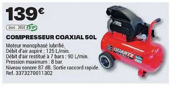 COMPRESSEUR COAXIAL 50L