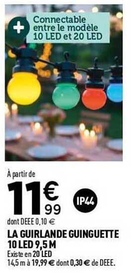 Connectable entre le modèle 10 LED et 20 LED