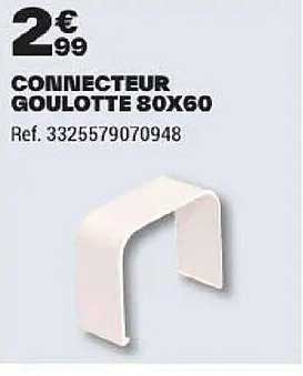 CONNECTEUR GOULOTTE 80X60