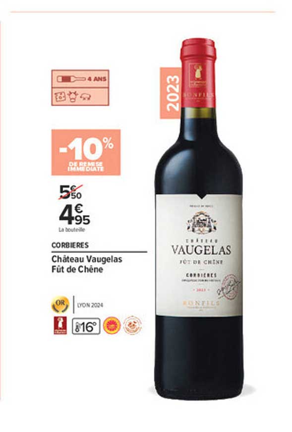 CORBIERES Château Vaugelas Fût de Chêne