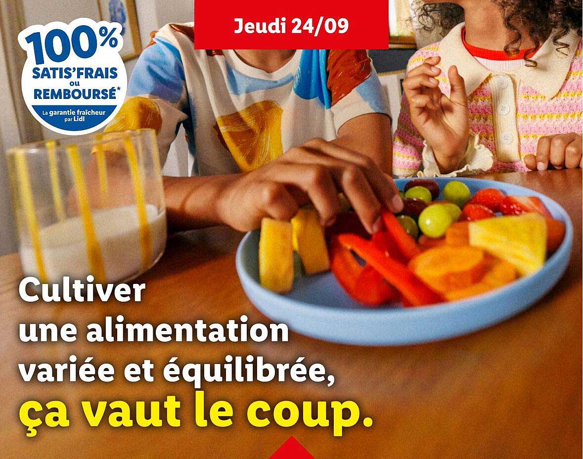 Cultiver une alimentation variée et équilibrée, ça vaut le coup.