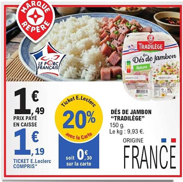 DÉS DE JAMBON “TRADILÈGE”
