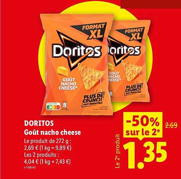 DORITOS Goût nacho cheese