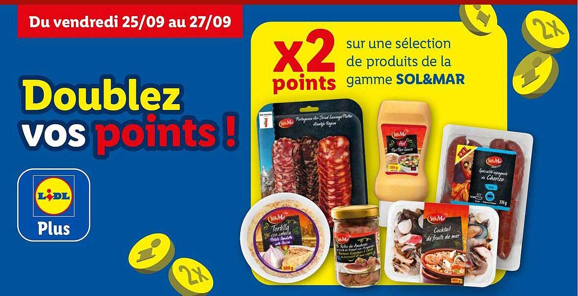 Doublez vos points !