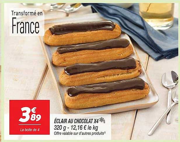 ÉCLAIR AU CHOCOLAT X4