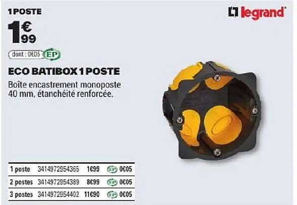 ECO BATIBOX 1 POSTE