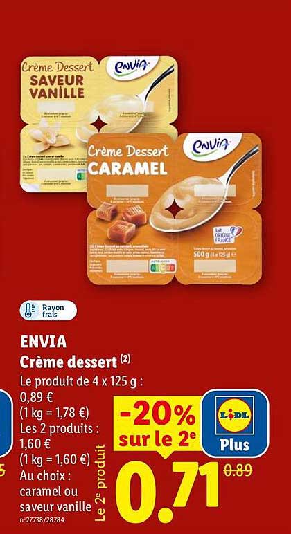 ENVIA Crème dessert