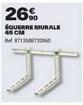 ÉQUERRE MURALE 45 CM