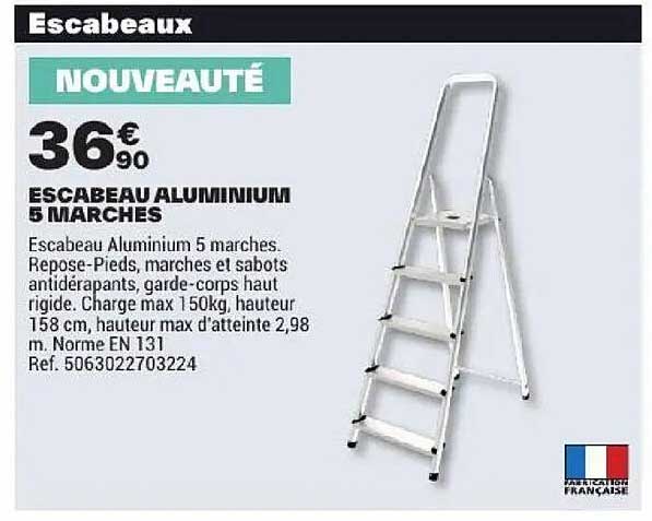 ESACBEAU ALUMINIUM 5 MARCHES