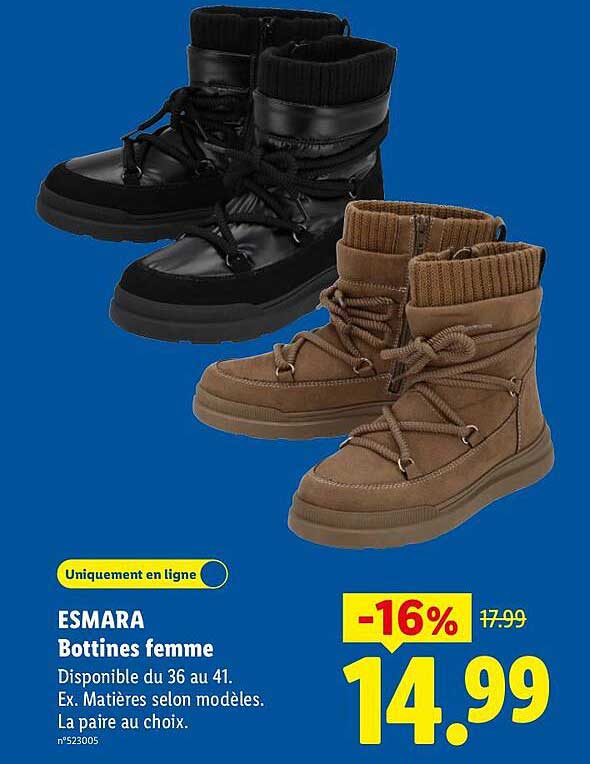 ESMARA Bottines femme