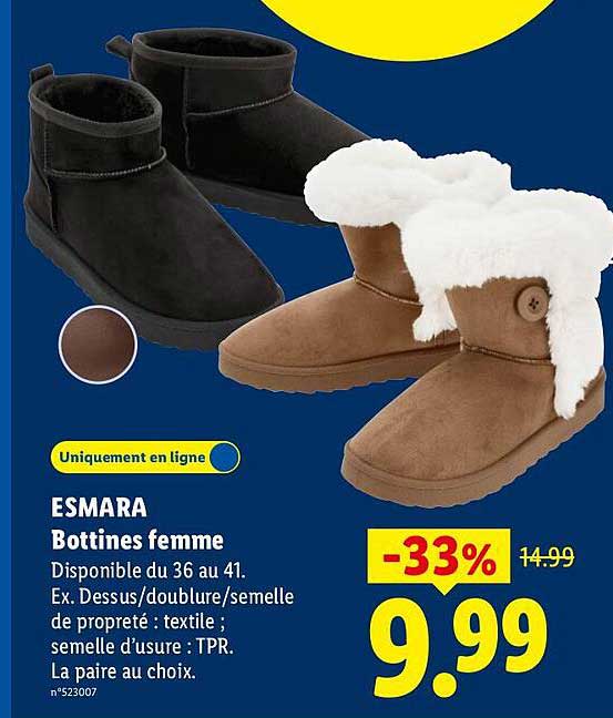 ESMARA Bottines femme