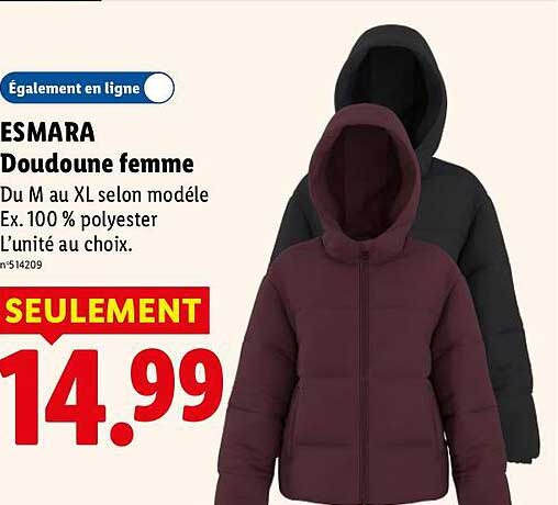 ESMARA Doudoune femme