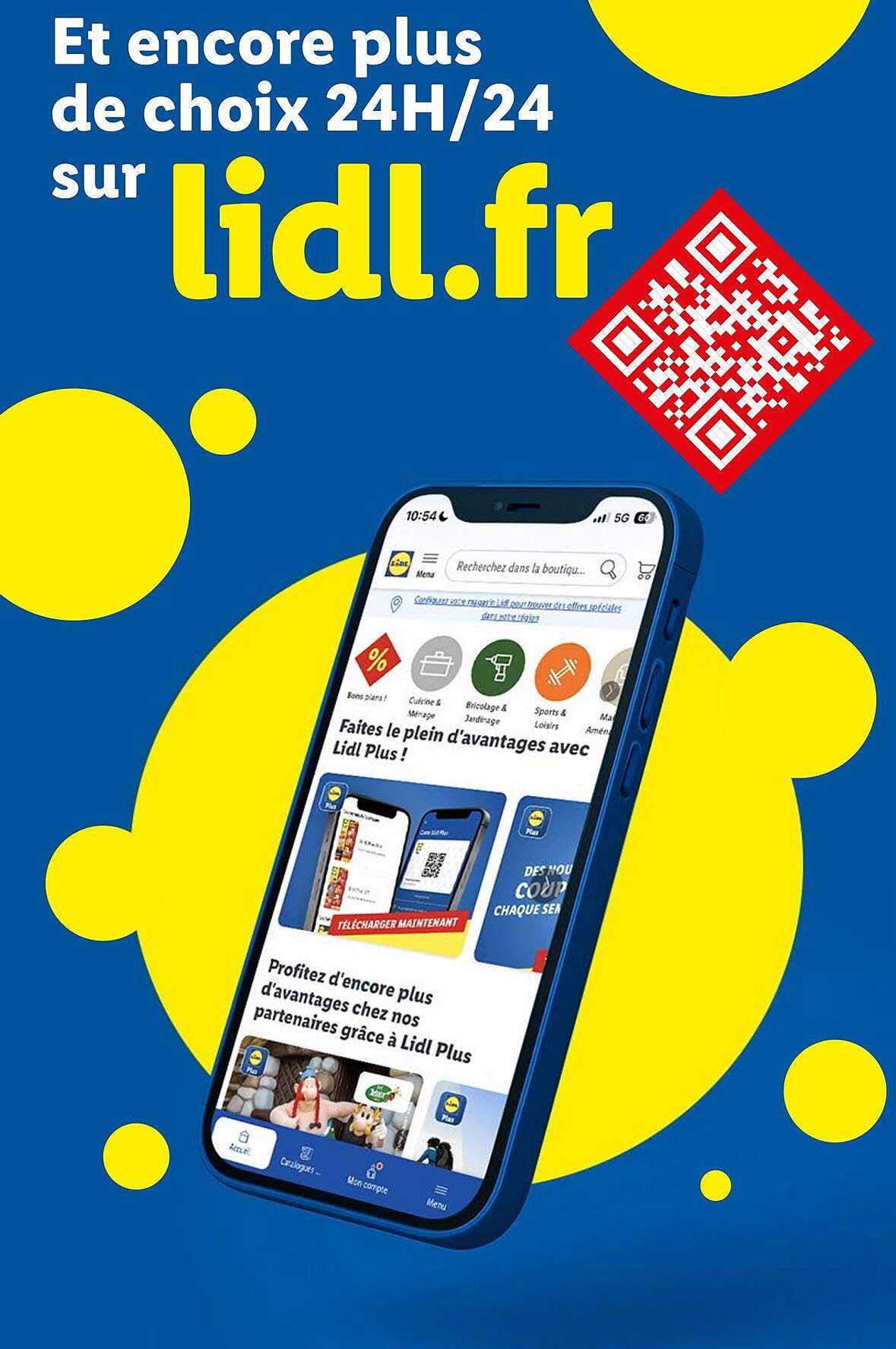 Et encore plus de choix 24H/24 sur lidl.fr