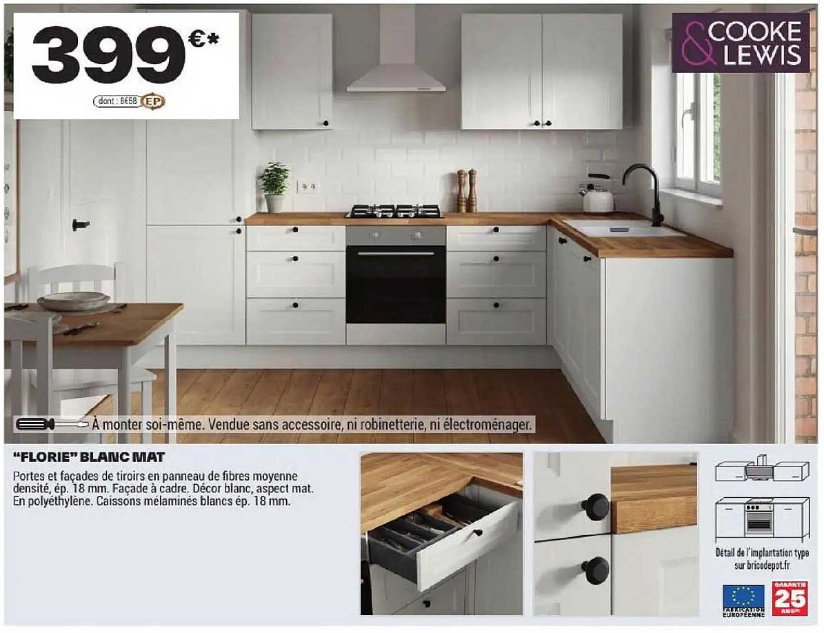 "FLORIE" BLANC MAT
