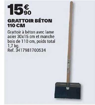 GRATTOIR BÉTON 110 CM