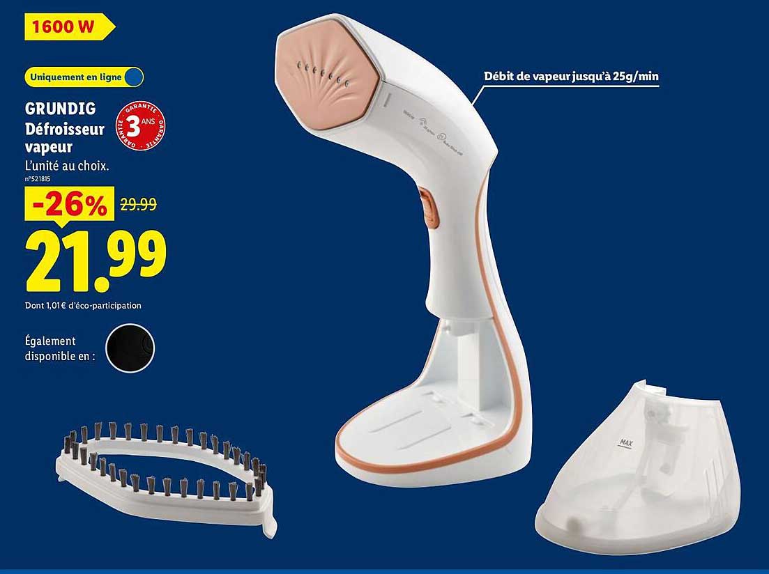GRUNDIG Défroisseur vapeur