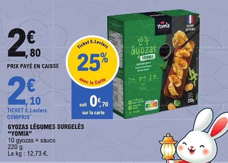 GYOZAS LÉGUMES SURGELÉS “YOMIA”