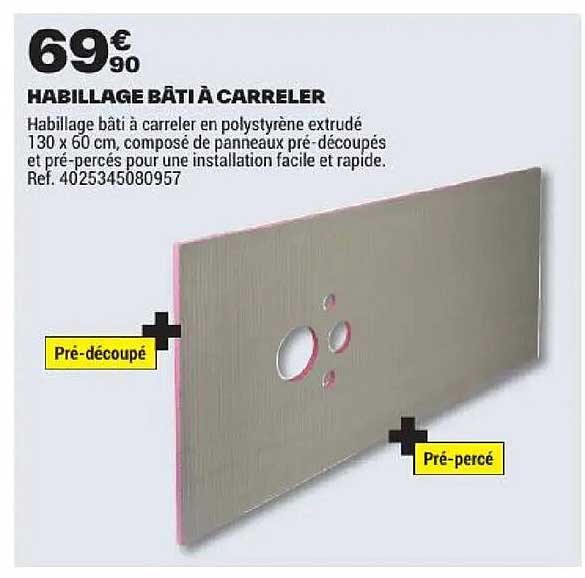 HABILLAGE BÂTI À CARRELER
