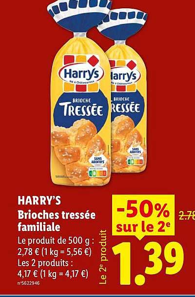 HARRY’S Brioches tressée familiale