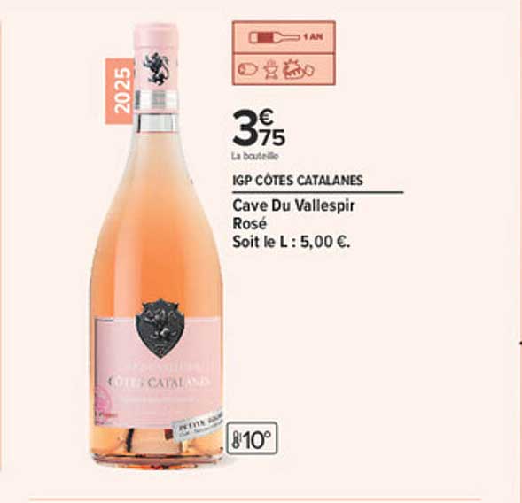 IGP CÔTES CATALANES Cave Du Vallespir Rosé