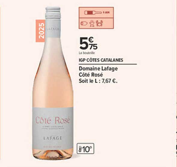IGP CÔTES CATALANES Domaine Lafage Côte Rosé