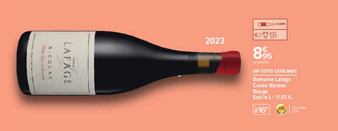 IGP CÔTES CATALANES Domaine Lafage Cuvée Nicolas Rouge