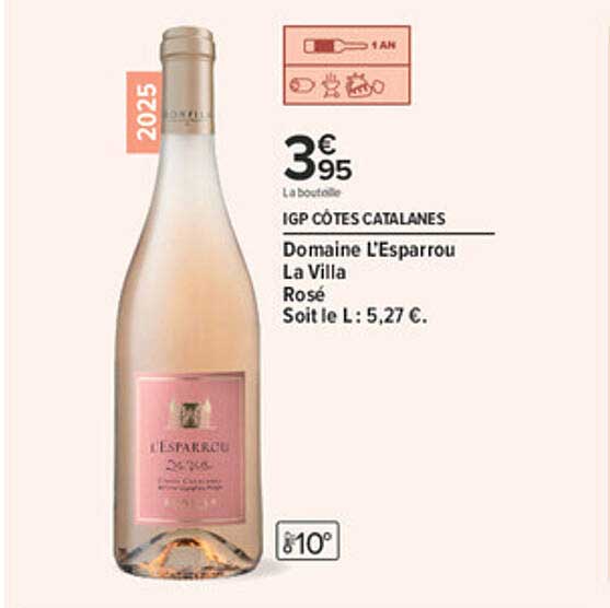 IGP CÔTES CATALANES Domaine L'Esparrou La Villa Rosé