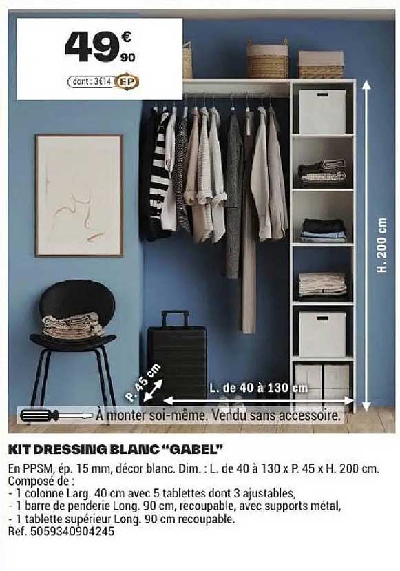 KIT DRESSING BLANC "GABEL"