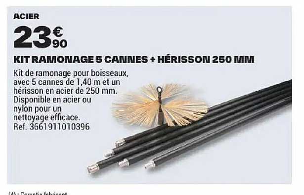 KIT RAMONAGE 5 CANNES + HÉRISSON 250 MM