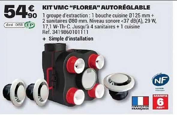 KIT VMC "FLOREA" AUTORÉGLABLE