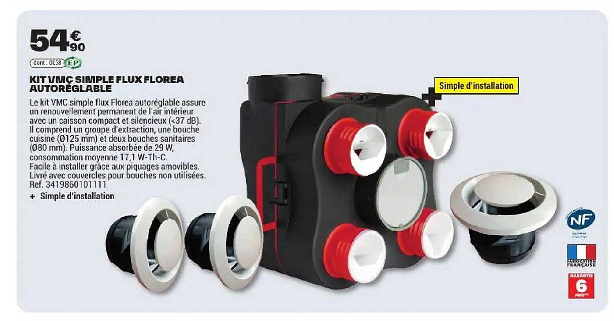 KIT VMC SIMPLE FLUX FLOEA AUTOREGLABLE